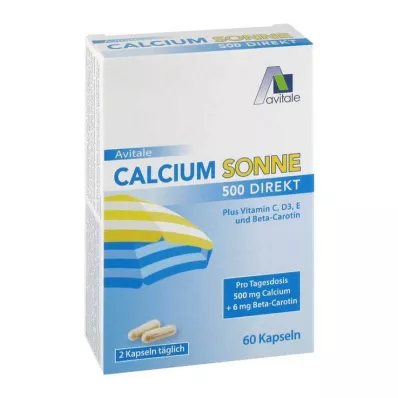 Calcium Sun 500 kapsulių, 60 vnt