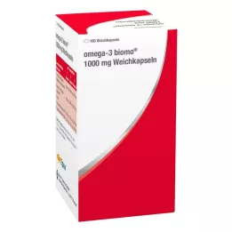 OMEGA-3 BIOMO 1000 mg minkštos kapsulės, 100 vnt