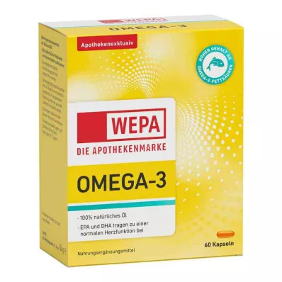 WEPA Omega-3 kapsulės, 60 kapsulių WEPA Omega-3 kapsulės, 60 kapsulių