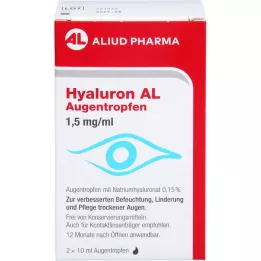 HYALURON AL Akių lašai 1,5 mg/ml, 2X10 ml