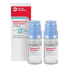 HYALURON AL Akių lašai 1,5 mg/ml, 2X10 ml