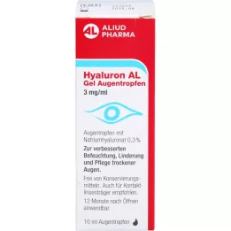 HYALURON AL Geliniai akių lašai 3 mg/ml, 1X10 ml