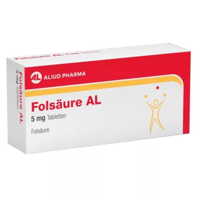 FOLSÄURE AL 5 mg tabletės, 50 vnt FOLSÄURE AL 5 mg tabletės, 50 vnt