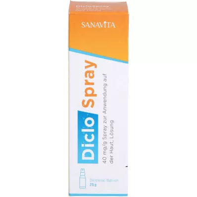 DICLOSPRAY 40 mg/g purškalo ant odos, 25 g