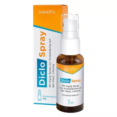 DicloSpray 40 mg/g skirtas naudoti ant odos, 25 g DicloSpray 40 mg/g skirtas naudoti ant odos, 25 g