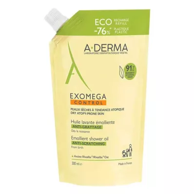 A-DERMA EXOMEGA CONTROL Dušo aliejaus užpildas, 500 ml