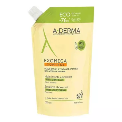 A-derma Exomega Control dušo aliejaus papildymas (500 ml) A-derma Exomega Control dušo aliejaus papildymas (500 ml)