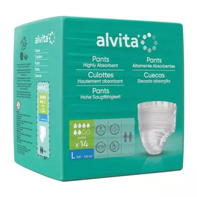 Alvita Incontinence Pants super didelės, 14 vnt Alvita Incontinence Pants super didelės, 14 vnt