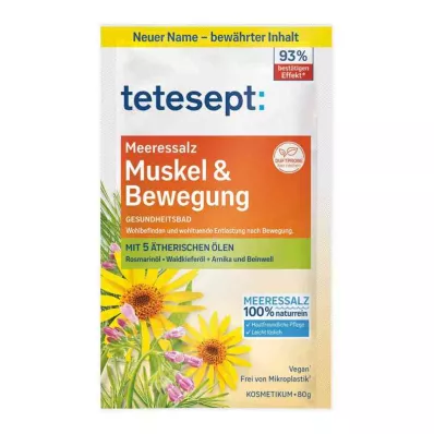 Tetesept jūros druskos raumenų judėjimas &amp; (80 g)