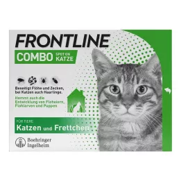 FRONTLINE Combo Spot on cat tirpalas, skirtas tepti ant odos, 6 vnt
