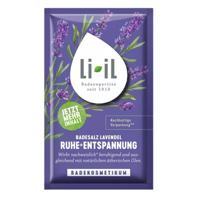 LI-IL Vonios druska levanda ramina + atsipalaiduoja, 80 g