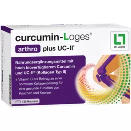 CURCUMIN-LOGES arthro plus UC-II kapsulės, 120 kapsulių