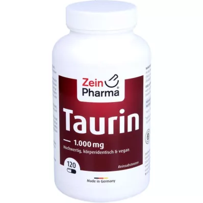 TAURIN 1000 mg kapsulės, 120 vnt