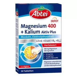 ABTEI Magnio 400+kalio tabletės, 30 kapsulių