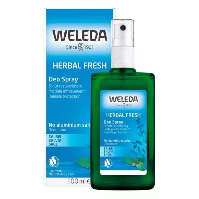 Weleda Herbal Fresh dezodoruojantis purškiamas šalavijas, 100 ml Weleda Herbal Fresh dezodoruojantis purškiamas šalavijas, 100 ml