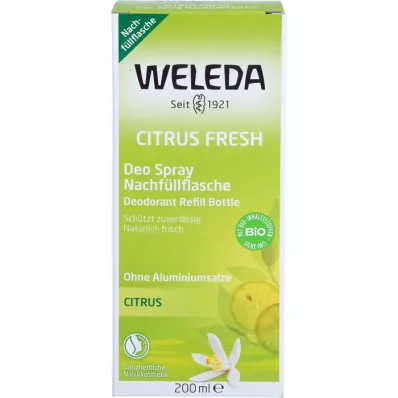 WELEDA Citrusinių vaisių gaivaus deo purškalo buteliukas, 200 ml