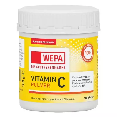 Wepa Vitamino C miltelių skardinė, 100 g Wepa Vitamino C miltelių skardinė, 100 g