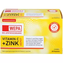 WEPA Vitamino C + cinko kapsulės, 60 kapsulių