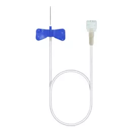 VENOFIX A Venipunktūrinis apvalkalas 23 G 0,65x19 mm, 30 cm, mėlynos spalvos, 1 vnt