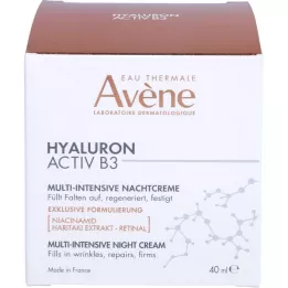 AVENE Hyaluron Activ B3 Multi-Intensive naktinis kremas, 40 ml