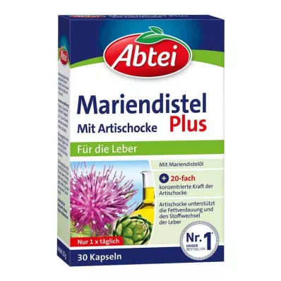 Abtei Mariendistel Plus kapsulės su artišoku, 30 vnt Abtei Mariendistel Plus kapsulės su artišoku, 30 vnt