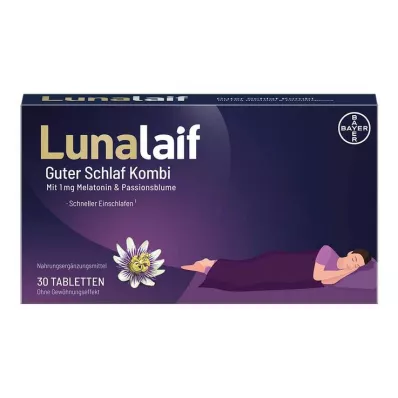 Lunalaif gero miego derinio tabletės, 30 vnt Lunalaif gero miego derinio tabletės, 30 vnt