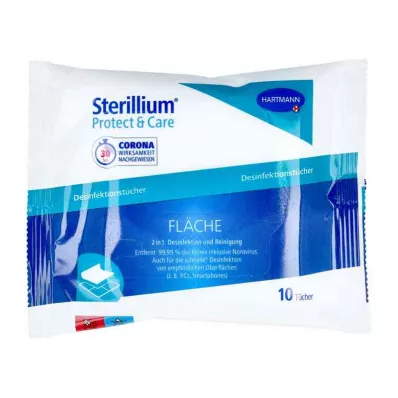 Sterillium Protect &amp; Care paviršiaus dezinfekavimo servetėlės (10 vnt.)