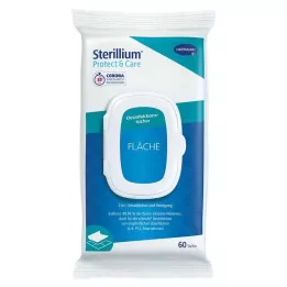 STERILLIUM Protect &amp; Care paviršių dezinfekcinės servetėlės, 60 vnt