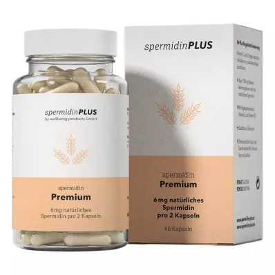 SPERMIDINPLUS Premium kapsulės, 60 kapsulių SPERMIDINPLUS Premium kapsulės, 60 kapsulių