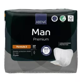 ABENA Man Premium formulės 2 įdėklai, 15 vnt