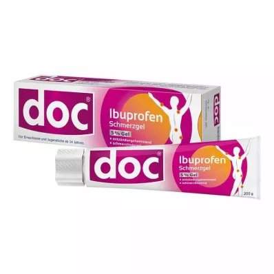 DOC IBUPROFEN Skausmo gelis 5%, 200 g DOC IBUPROFEN Skausmo gelis 5%, 200 g