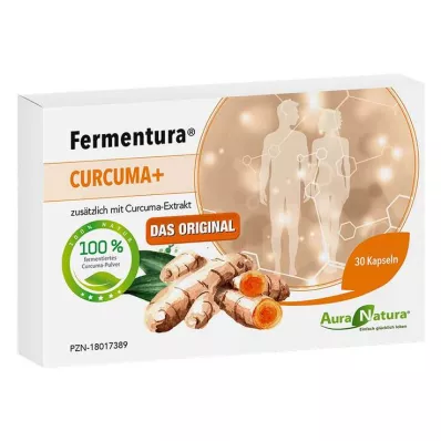 FERMENTURA Curcuma plus kapsulės, 30 kapsulių