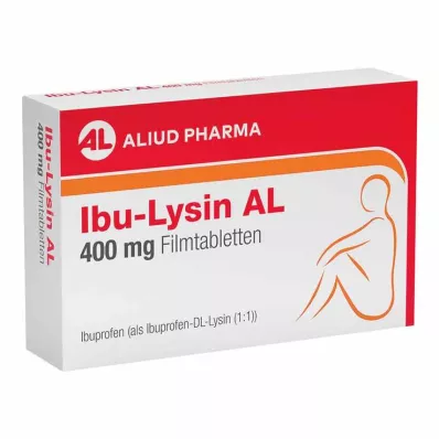 Ibu-Lysine AL 400 mg plėvele dengtos tabletės, 20 vnt Ibu-Lysine AL 400 mg plėvele dengtos tabletės, 20 vnt