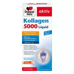 DOPPELHERZ Kolageno 5000 skystos lazdelės, 14X10 ml