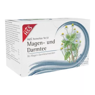 H&S® skrandžio ir žarnyno arbatos filtrų maišeliai, 20X2,0 g H&S® skrandžio ir žarnyno arbatos filtrų maišeliai, 20X2,0 g