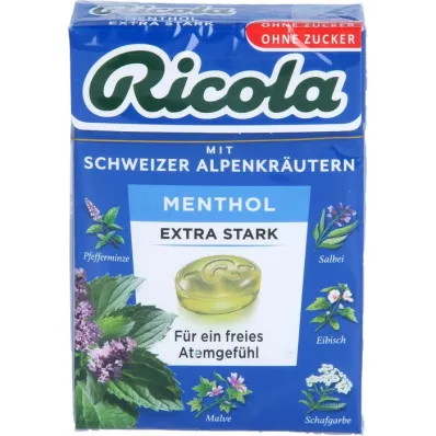 RICOLA o.Z.Box Mentolis itin stiprūs saldainiai, 50 g