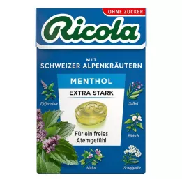 RICOLA o.Z.Box Mentolis itin stiprūs saldainiai, 50 g