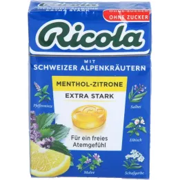 RICOLA o.Z.Box Menthol-Lemon itin stiprūs saldainiai, 50 g