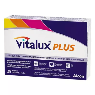 VITALUX Plus kapsulės, 28 kapsulės