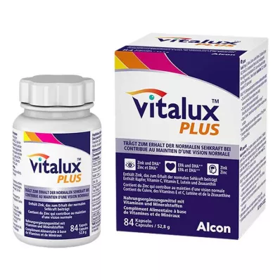 VITALUX Plus kapsulės, 84 kapsulės VITALUX Plus kapsulės, 84 kapsulės