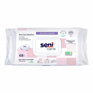 Seni® care jautrios drėgnos servetėlės, 68 vnt Seni® care jautrios drėgnos servetėlės, 68 vnt