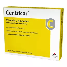 Centricor® vitamino C ampulės 100 mg/ml injekcinis tirpalas, 5X5 ml