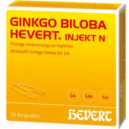GINKGO BILOBA HEVERT injekto N ampulės, 10 vnt