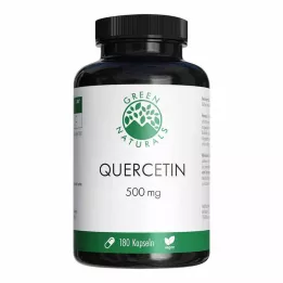 GREEN NATURALS Kvercetino 500 mg didelės dozės kapsulės, 180 vnt