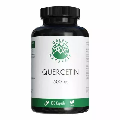 Green Naturals Quercetin 500 mg didelės dozės kapsulės, 180 vnt Green Naturals Quercetin 500 mg didelės dozės kapsulės, 180 vnt