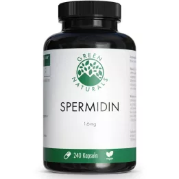 GREEN NATURALS Spermidinas 1,6 mg veganiškos kapsulės, 240 vnt