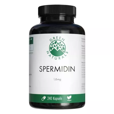 GREEN NATURALS Spermidinas 1,6 mg veganiškos kapsulės, 240 vnt