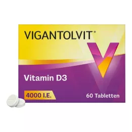 VIGANTOLVIT 4000 TV vitamino D3 tabletės, 60 kapsulių