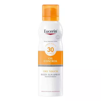 Eucerin Sun Oil Control Dry Touch kūno purškiklis LSF 30 (200 ml) Eucerin Sun Oil Control Dry Touch kūno purškiklis LSF 30 (200 ml)