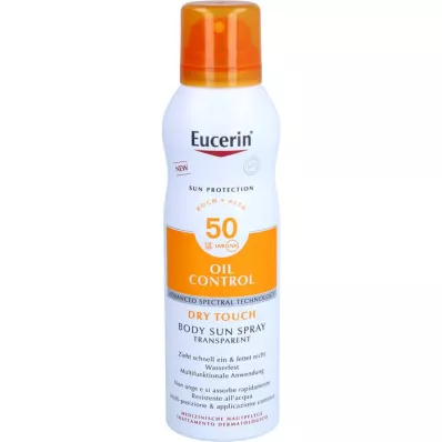 EUCERIN Sun Oil Control Body Transp.Aerozolis LSF 50, 200 ml